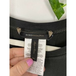BCBG Monet Draped Cocktail Dress Batwing Sleeve